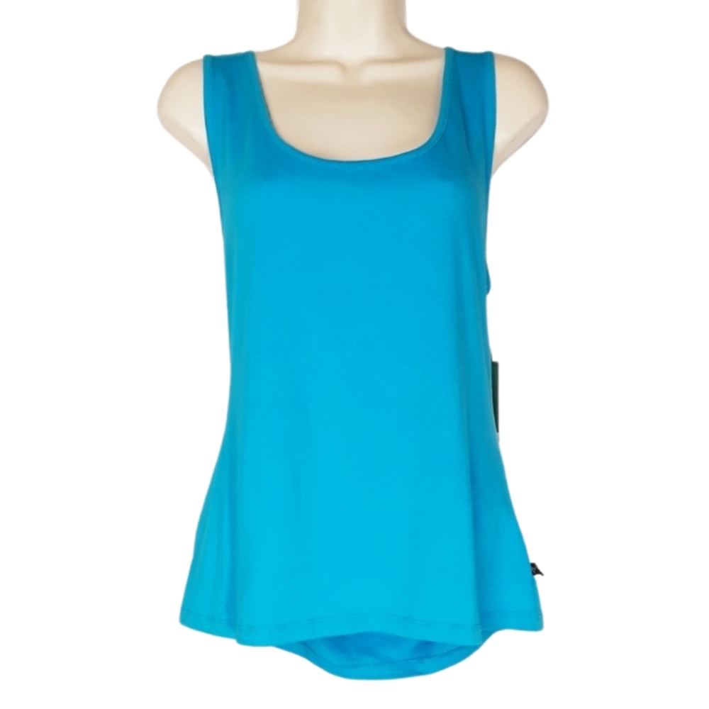 NICKI MINAJ Nicki Blue Criss Cross Back Sleeveless Top XLarge NWT